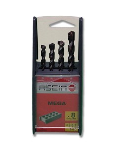 Estuche 8 brocas pared