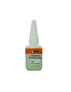 Adhesivo cianocrilato 20 grs. PLASTICOS