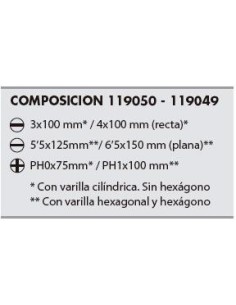 Juego destornilladores