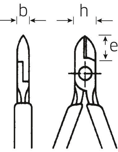 Alicates de corte lateral para plásticos 6677 - Stahlwille