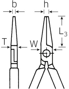 Alicates de pinza plana, largos con filo 6509 - Stahlwille 2
