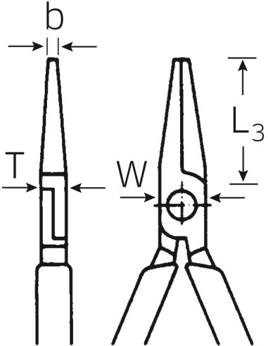 Alicates de pinza redonda, corta 6523 - Stahlwille