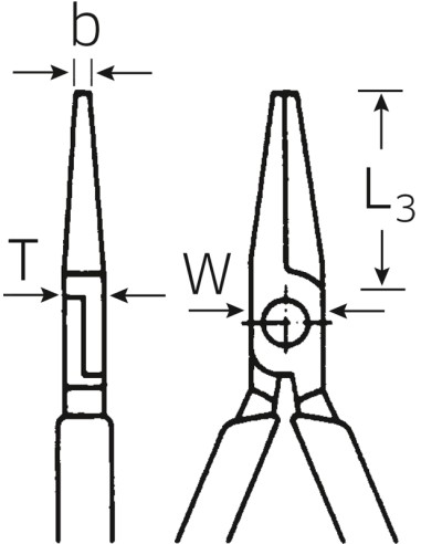 Alicates de pinza redonda, larga 6524 - Stahlwille