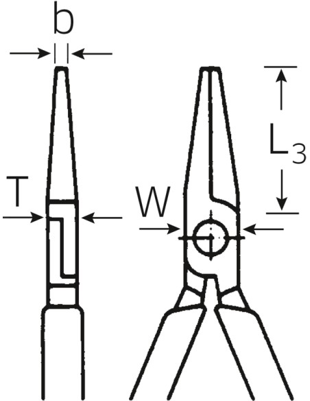 Alicates de pinza redonda, larga 6524 - Stahlwille