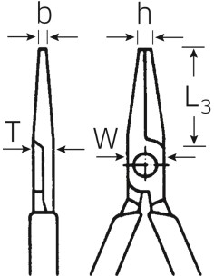 Alicates de pinza semirredonda de mecánico 6538 - Stahlwille 2