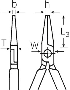 Alicates de pinza semirredonda de mecánico (Alicates garajista) 6533 - Stahlwille 2