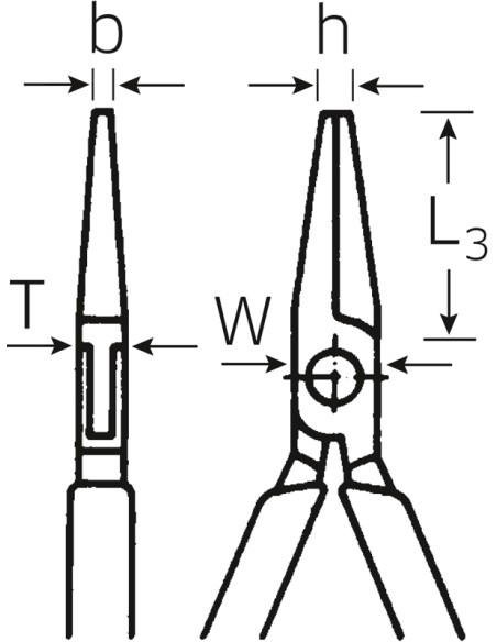 Alicates de pinza semirredonda de mecánico 6531 - Stahlwille