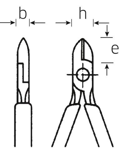 Alicates «MINI» de corte lateral para electrónica 6604 - Stahlwille