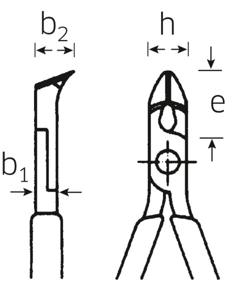 Alicates de corte diagonal para electrónica 6614 - Stahlwille
