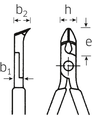 Alicates de corte diagonal para electrónica 6613 - Stahlwille
