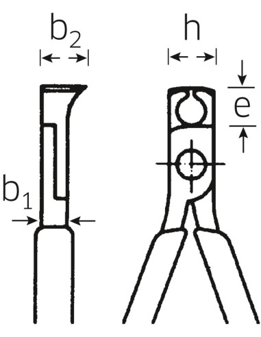 Alicates para electrónica de corte frontal 6620 - Stahlwille