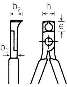 Alicates para electrónica de corte frontal 6621 - Stahlwille 2