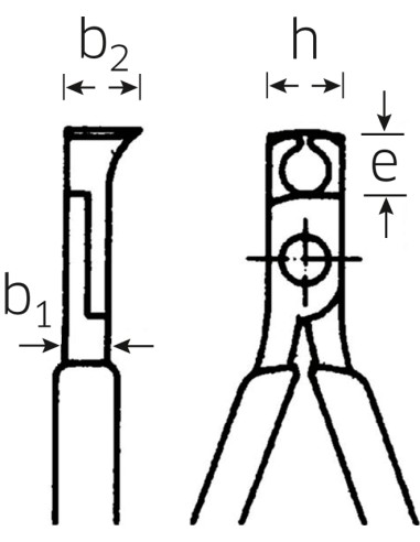 Alicates para electrónica de corte frontal 6621 - Stahlwille