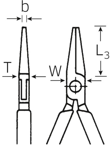 Alicates para electrónica de pinza redonda 6526 - Stahlwille