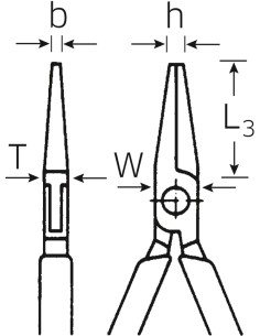Alicates para electrónica de pinza plana 6517 - Stahlwille 2