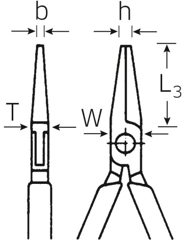 Alicates para electrónica de pinza plana 6517 - Stahlwille