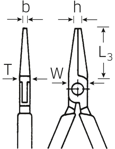 Alicates para electrónica de pinza plana 6517 - Stahlwille Alicates para electrónica de pinza plana 6517 - Stahlwille