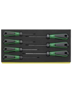 Juego de 7 destornilladores 3K DRALL en bandeja TCS TCS 4856 - Stahlwille