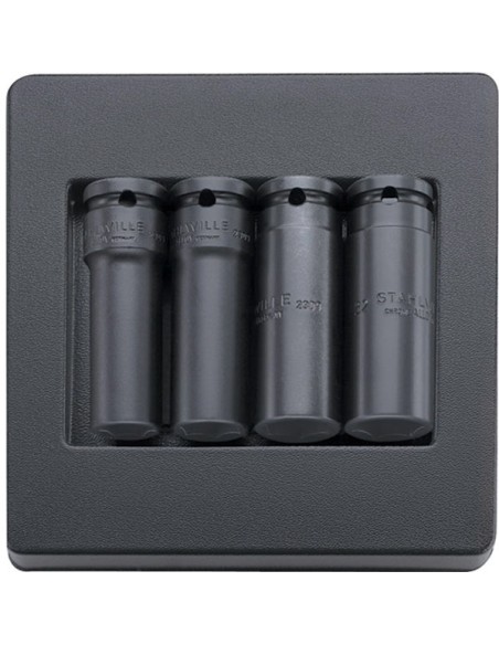 Bocas de llave de vaso 1/2" IMPACT, modelo largo ES 2309/4 - Stahlwille