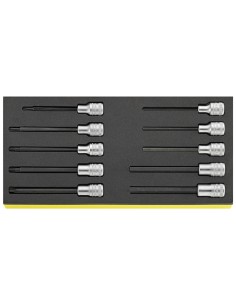 Bocas de llave de vaso 1/2" en bandeja TCS TCS 1054/2054/10 - Stahlwille