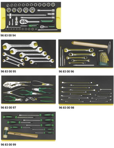 Surtido de herramientas para el trolley de herramientas núm. 13217 806/6 WT TCS - Stahlwille