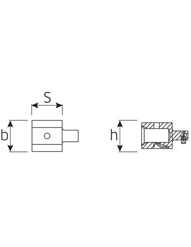 Adaptador acoplable 7370/40 - Stahlwille