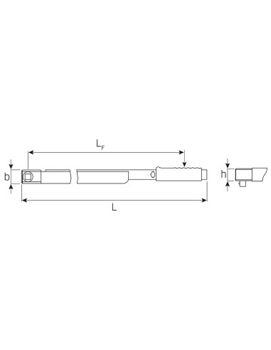 Llave dinamométrica Standard MANOSKOP con cuadrado fijo 720Nf/80 - Stahlwille