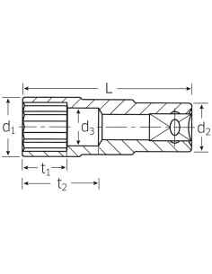 Boca de llave de vaso 51aP - Stahlwille 2