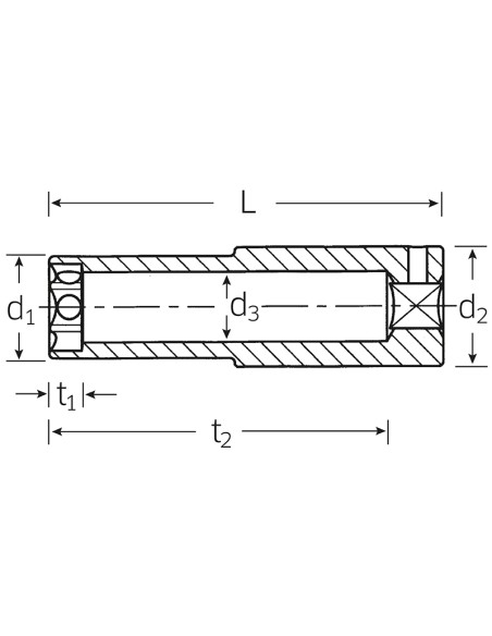 Boca de llave de vaso para bujías 3466 - Stahlwille Boca de llave de vaso para bujías 3466 - Stahlwille