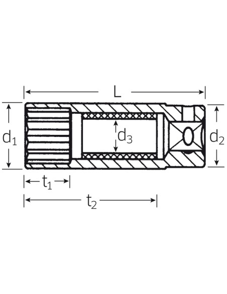 Boca de llave de vaso para bujías 4600 - Stahlwille Boca de llave de vaso para bujías 4600 - Stahlwille