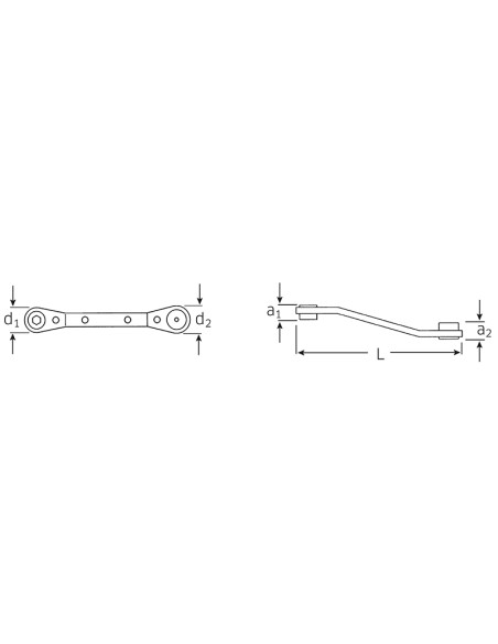 Llave de carraca para puntas 25B - Stahlwille Llave de carraca para puntas 25B - Stahlwille