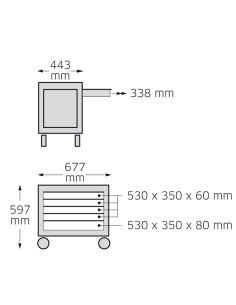 Caja-taller sobre ruedas, con cajones 922N - Stahlwille 2
