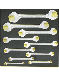 10 Llaves de dos bocas fijas en bandeja TCS TCS 10/10, 6x7-30x32 mm - Stahlwille