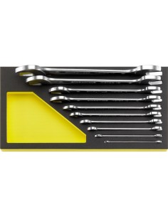 10 Llaves de dos bocas fijas en bandeja TCS TCS 10/10, 6x7-30x32 mm MF - Stahlwille