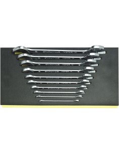 10 Llaves de dos bocas fijas en bandeja TCS TCS 10/10, 6x7-24x27 mm - Stahlwille