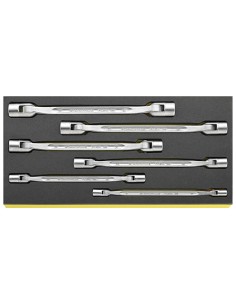 6 Llaves articuladas dobles en bandeja TCS TCS 29/6, 8x9-18x19 mm - Stahlwille