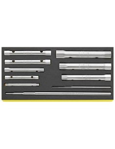 Llaves de tubo en bandeja TCS TCS 10750/10, 6x7-20x22 mm - Stahlwille