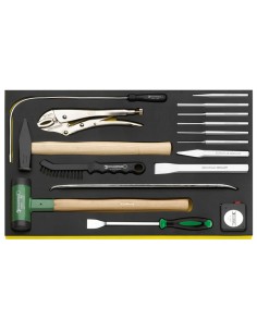 Martillos, Cinceles, etc. en bandeja TCS TCS 102-108/10957/10960/16 - Stahlwille